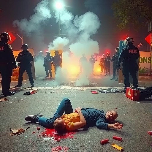 美国抗议活动中民众遭执法人员枪击致盲 引发执法暴力争议 - 百博资讯