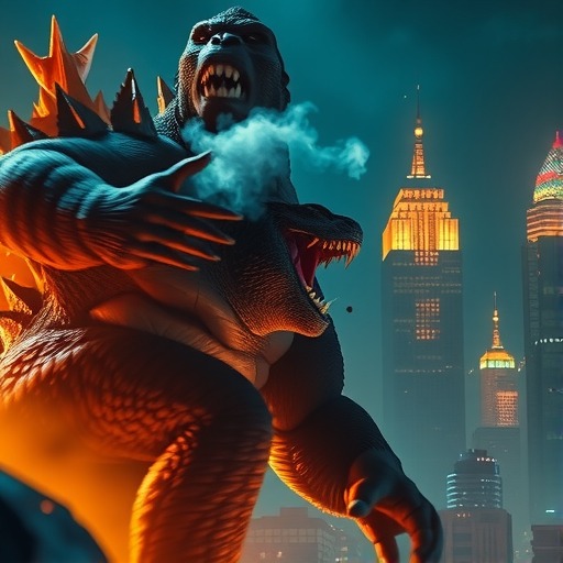 《哥斯拉大战金刚2:帝国崛起》举办观影 巨兽对决引爆IMAX大银幕(图1) 《哥斯拉大战金刚2:帝国崛起》举办观影 巨兽对决引爆IMAX大银幕(图1)