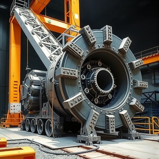 奋楫号盾构机顺利下线(图2)