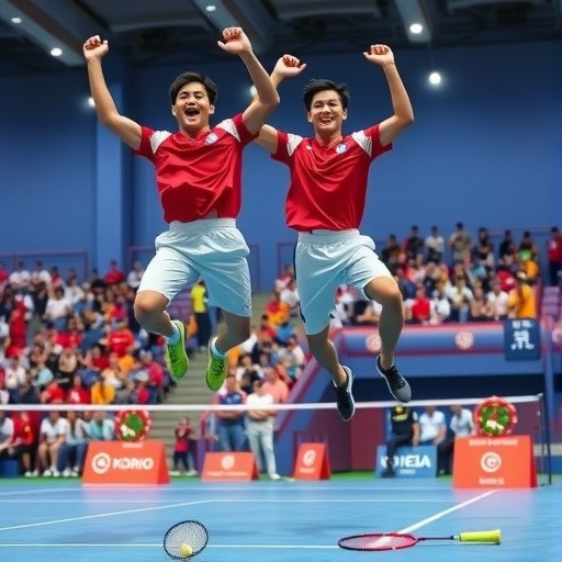 韩国男双强势包揽亚锦赛冠亚军 霸主地位稳固