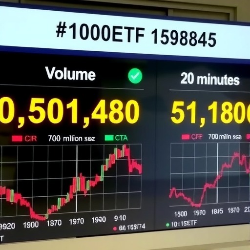 换手率第一，中证1000ETF（159845）开盘20分钟成交突破7亿元(图1)