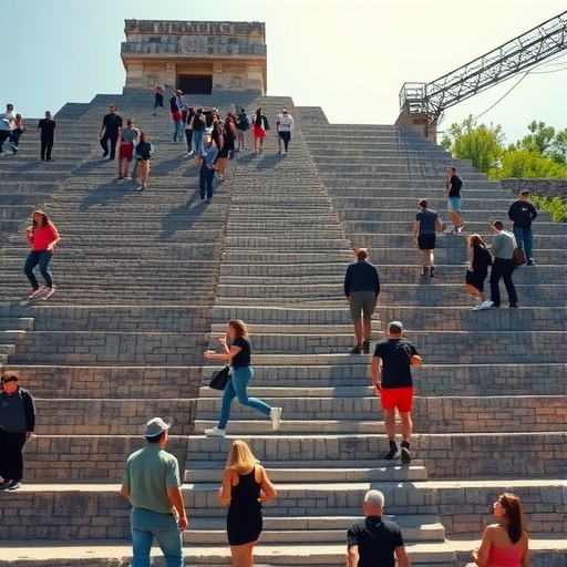 中国游客墨西哥金字塔历险：误将枪声当哨响，逃生跳下古迹引深思(图2)