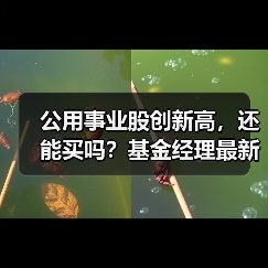 公用事业股创新高，还能买吗？基金经理最新观点(图2)