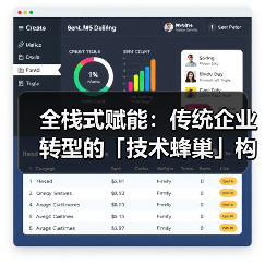 全栈式赋能:传统企业转型的「技术蜂巢」构建方法论(图1) 传统企业数字化转型困境与蜂巢模型机遇(图1)