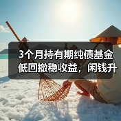 3个月持有期纯债基金低回撤稳收益，闲钱升级新选择(图3)