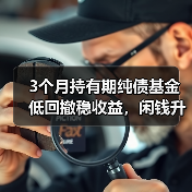 3个月持有期纯债基金低回撤稳收益，闲钱升级新选择(图2)
