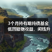 3个月持有期纯债基金低回撤稳收益，闲钱升 - 玄熵百博咨询