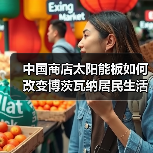 中国商店太阳能板如何改变博茨瓦纳居民生活(图2)