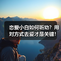 恋爱小白如何听劝？用对方式去爱才是关键！ - 玄熵百博咨询