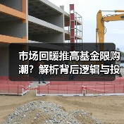 市场回暖推高基金限购潮?解析背后逻辑与投资策略(图3) 基金限购背后真相曝光 市场回暖为何暂停大额申购?-玄熵百博咨询(图3)