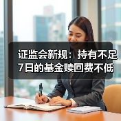 证监会新规：持有不足7日的基金赎回费不低于1.5%(图2)