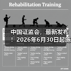 中国证监会，最新发布！2026年6月30日起施行