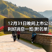 12月31日晚间上市公司利好消息一览(附名单)(图2) 12月31日晚间上市公司利好消息一览(附名单)(图2)