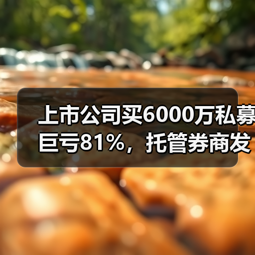 上市公司买6000万私募巨亏81%,托管券商发声!(图1) 上市公司买6000万私募巨亏81%,托管券商发声!(图1)