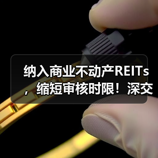 纳入商业不动产REITs，缩短审核时限！深交所修订发布REITs配套自律监管规则