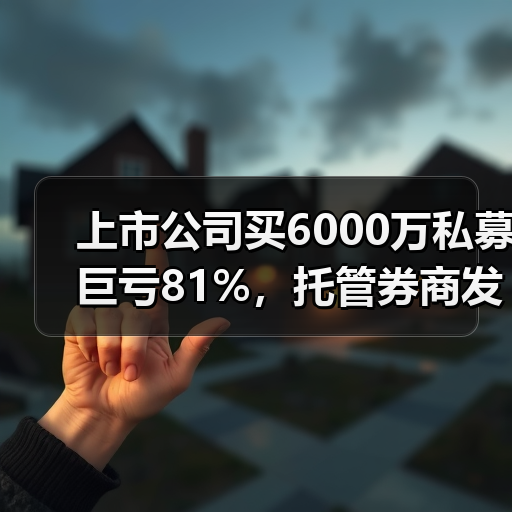 上市公司买6000万私募巨亏81%，托管券商发声！