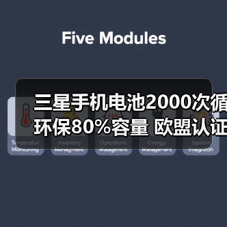 三星手机电池2000次循环保80%容量 欧盟认证行业领先