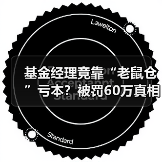 基金经理竟靠“老鼠仓”亏本？被罚60万真相曝光