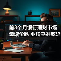 前3个月银行理财市场量增价跌 业绩基准或延续下行