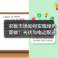 农批市场如何实现绿色零碳?光伏与电动配送破解行业难题(图4) 农批市场如何实现绿色零碳?光伏与电动配送破解行业难题(图4)
