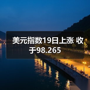 美元指数19日上涨 收于98.265(图1) 美元指数19日上涨 收于98.265(图1)