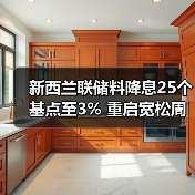 新西兰联储料降息25个基点至3% 重启宽松周期以提振经济