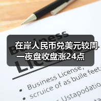 在岸人民币兑美元较周一夜盘收盘涨24点(图3)