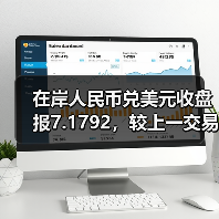 在岸人民币兑美元收盘报7.1792，较上一交易日上涨31点(图3)