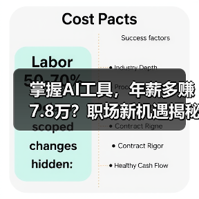 掌握AI工具,年薪多赚7.8万?职场新机遇揭秘(图1) 掌握AI工具,年薪多赚7.8万?职场新机遇揭秘(图1)