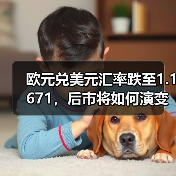 欧元兑美元汇率跌至1.1671，后市将如何演变？(图2)