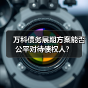 万科债务展期方案能否公平对待债权人?(图4) 万科债务展期方案能否公平对待债权人?(图3)