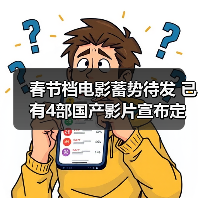 春节档电影蓄势待发 已有4部国产影片宣布定档