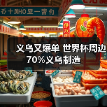 义乌又爆单 世界杯周边70%义乌制造