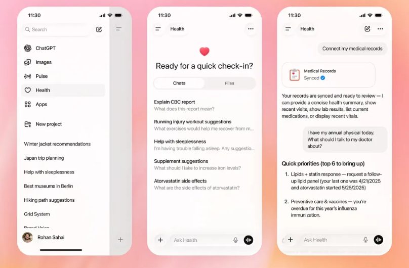 ChatGPT Health：AI健康助手如何整合数据并保障隐私(图1)